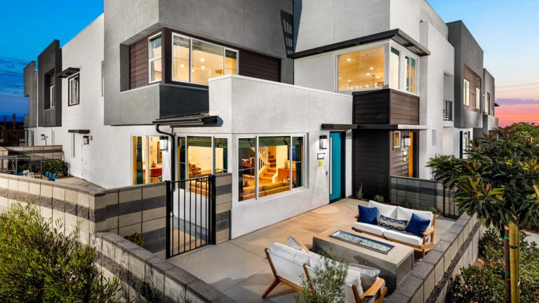 Front elevation street scene | eave | neuhouse | New Homes in Ontario, California | Landsea Homes