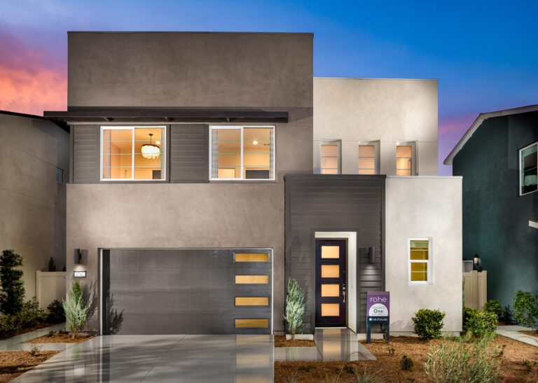 Exterior Elevation | Plan 1 | rohe | neuhouse | New homes in Ontario, California | Landsea Homes