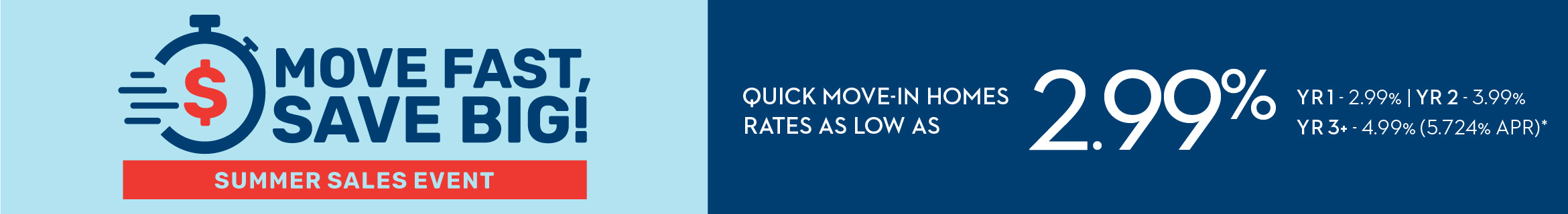 Move Fast, Save Big! Summer Sales Event