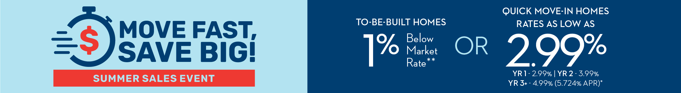 Move Fast, Save Big! Summer Sales Event